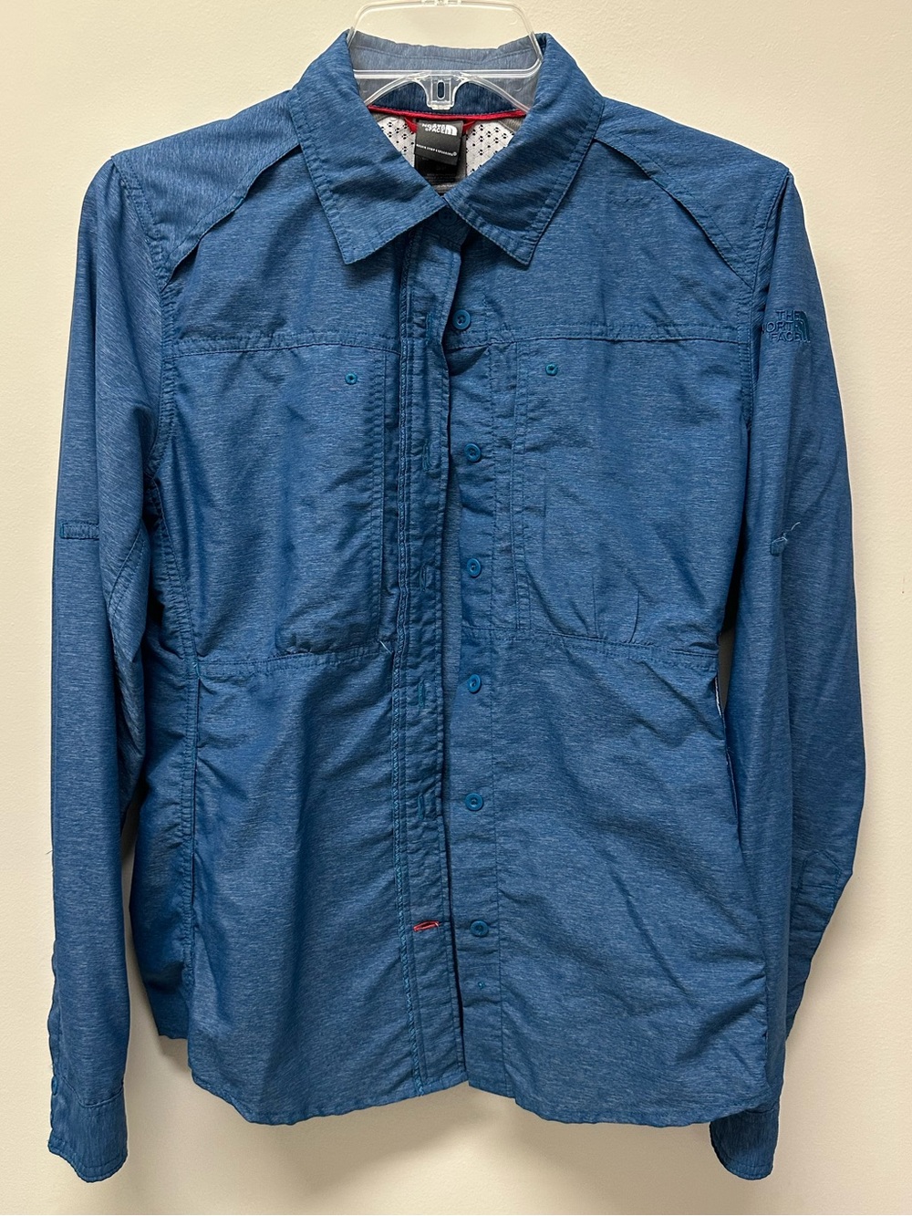 The North Face Blue Long-Sleeve Button-Down Shirt
